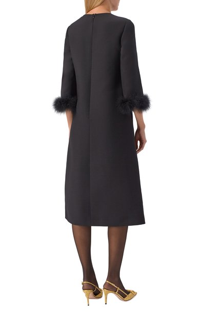 Платье из шерсти и шелка VALENTINO, арт. 8B3VAJJ0/1CF, фото 3