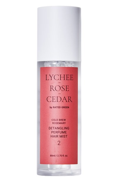 Женского разглаживающий парфюмированный спрей для волос  &quot;личи, роза, кедр&quot; (80ml) RATED GREEN, арт. 8809514550634