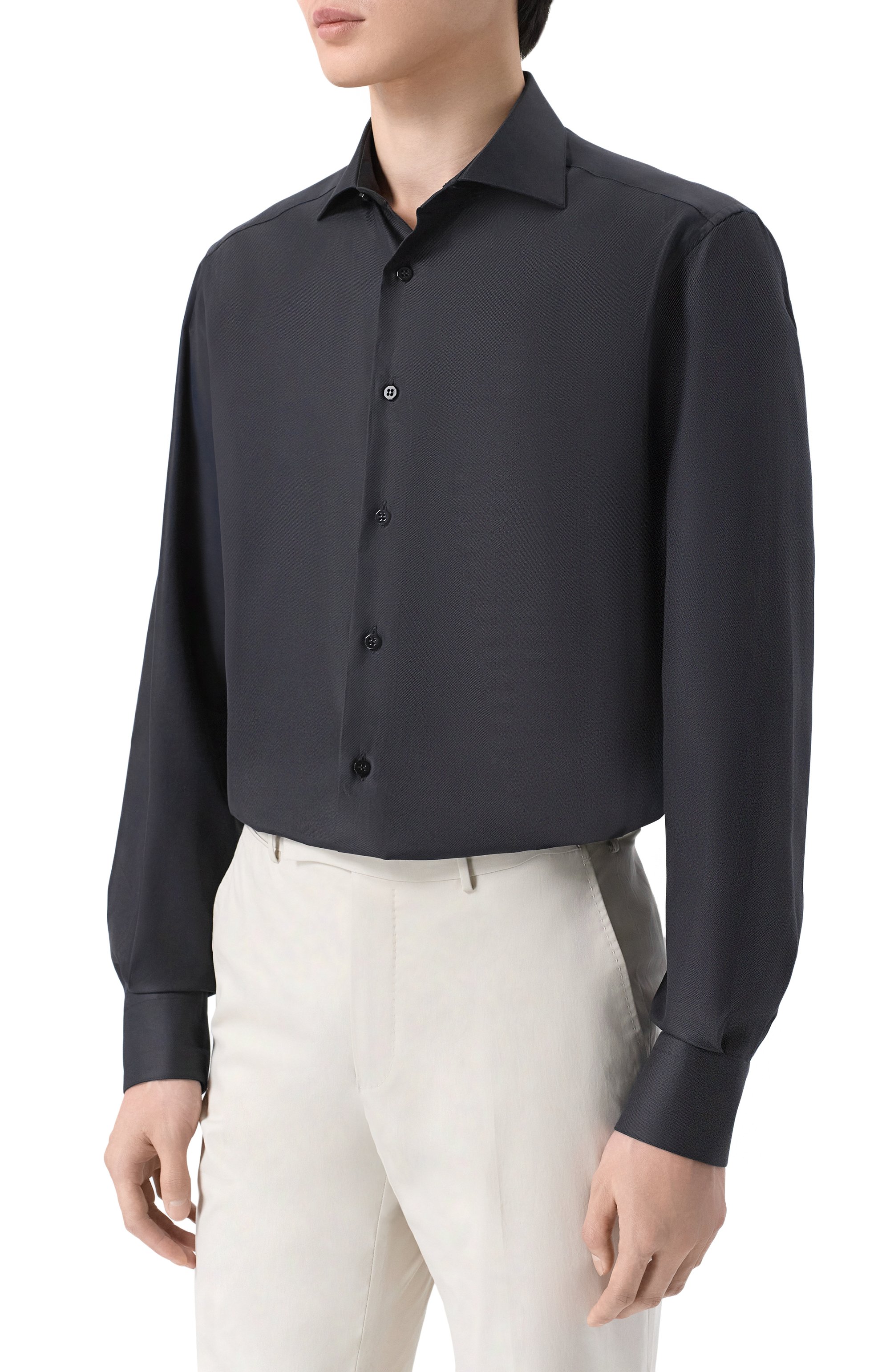 Хлопковая сорочка STEFANO RICCI, арт. MC007132/BN3138, фото 3