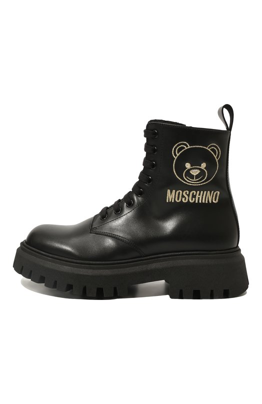 Кожаные ботинки Moschino 2