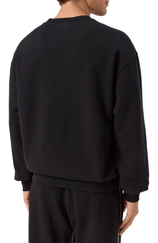 Хлопковый свитшот Dolce & Gabbana G9AHSZ/G7PBF Чёрный  G9AHSZ/G7PBF Фото 4