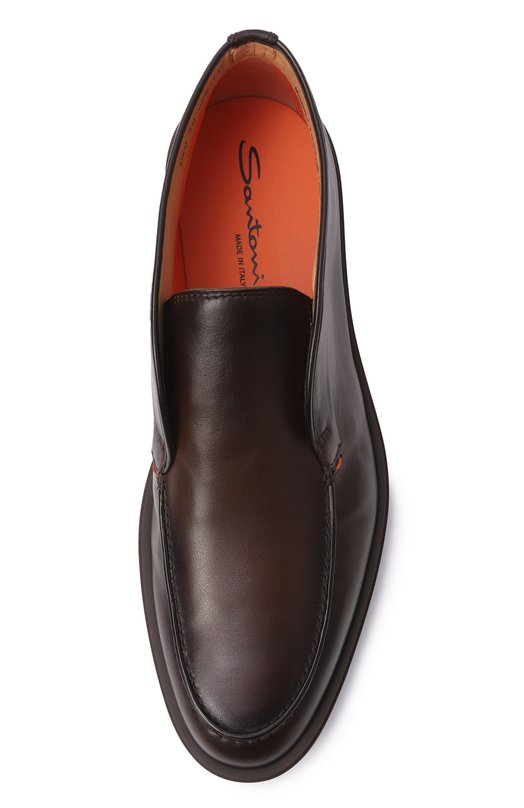Кожаные ботинки Detroit Santoni MGDG17823DKTGBYP Коричневый  MGDG17823DKTGBYP Фото 6