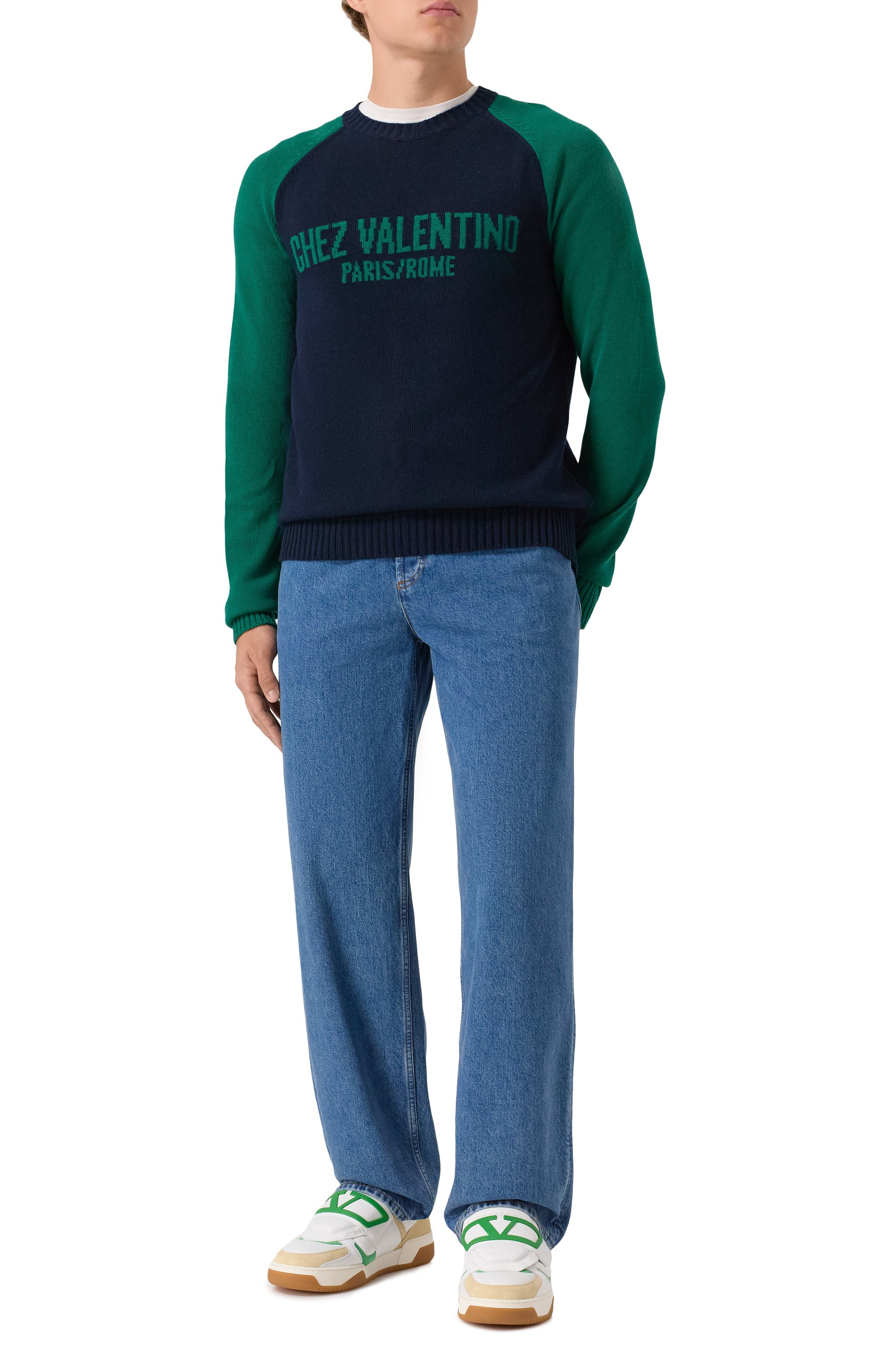 Свитер из шерсти и хлопка VALENTINO, арт. 7V3KC34T/B1N, фото 2