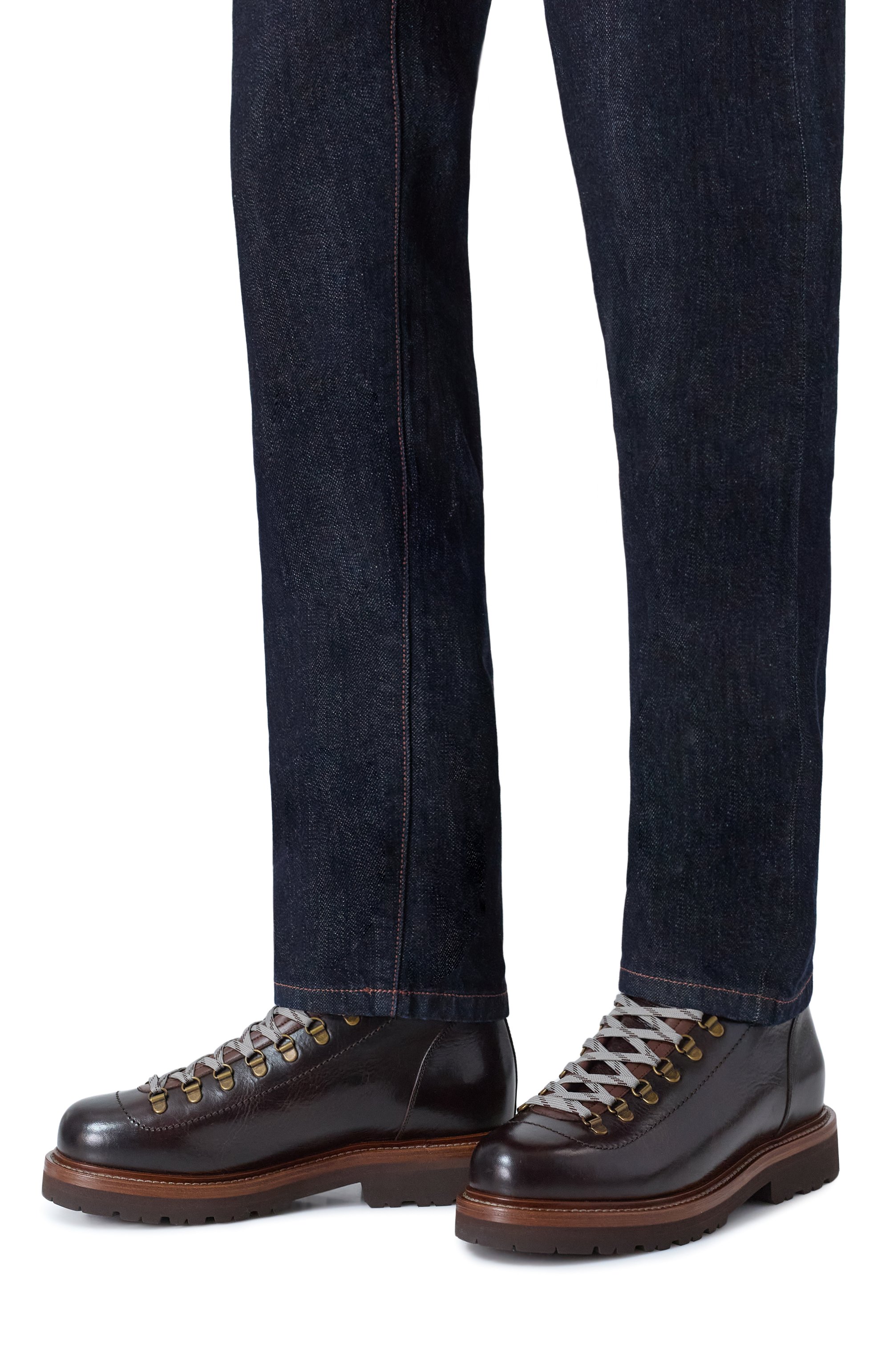 Кожаные ботинки mountain BRUNELLO CUCINELLI, арт. MZUWBMS890, фото 3