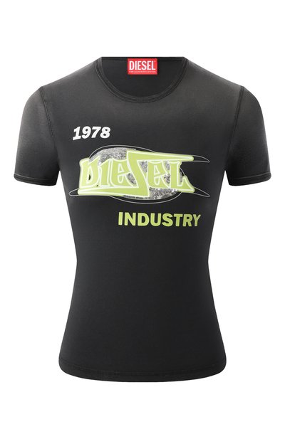 Женская хлопковая футболка DIESEL, арт. A15383/0QJAP