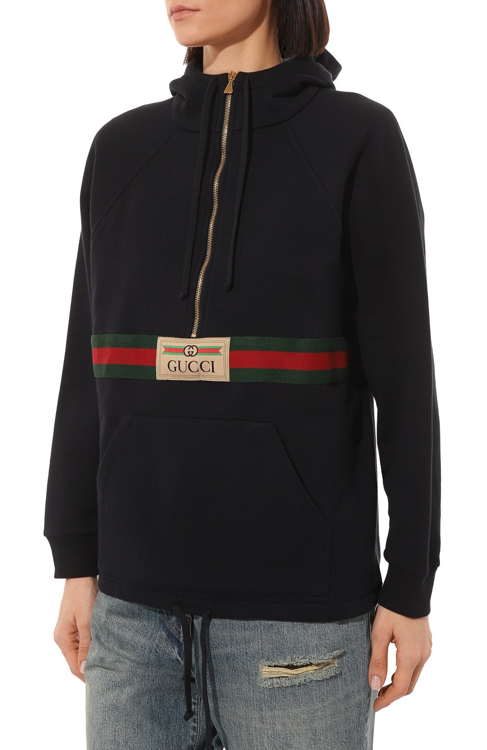 Хлопковое худи GUCCI, арт. 644656 XJC3W, фото 3