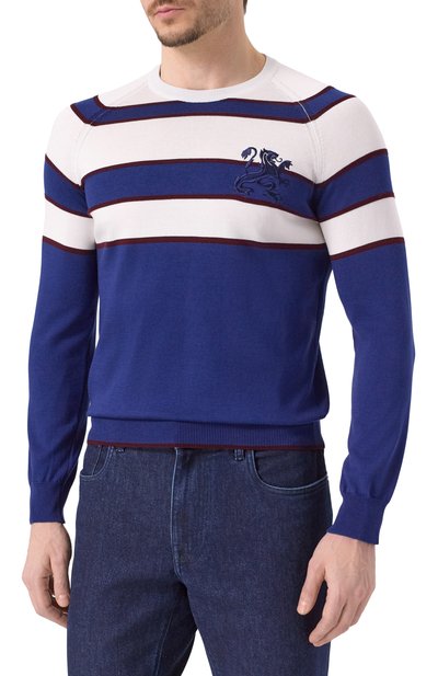 Джемпер из хлопка и шелка ZILLI, арт. KRN001M0142VBLS00, фото 3