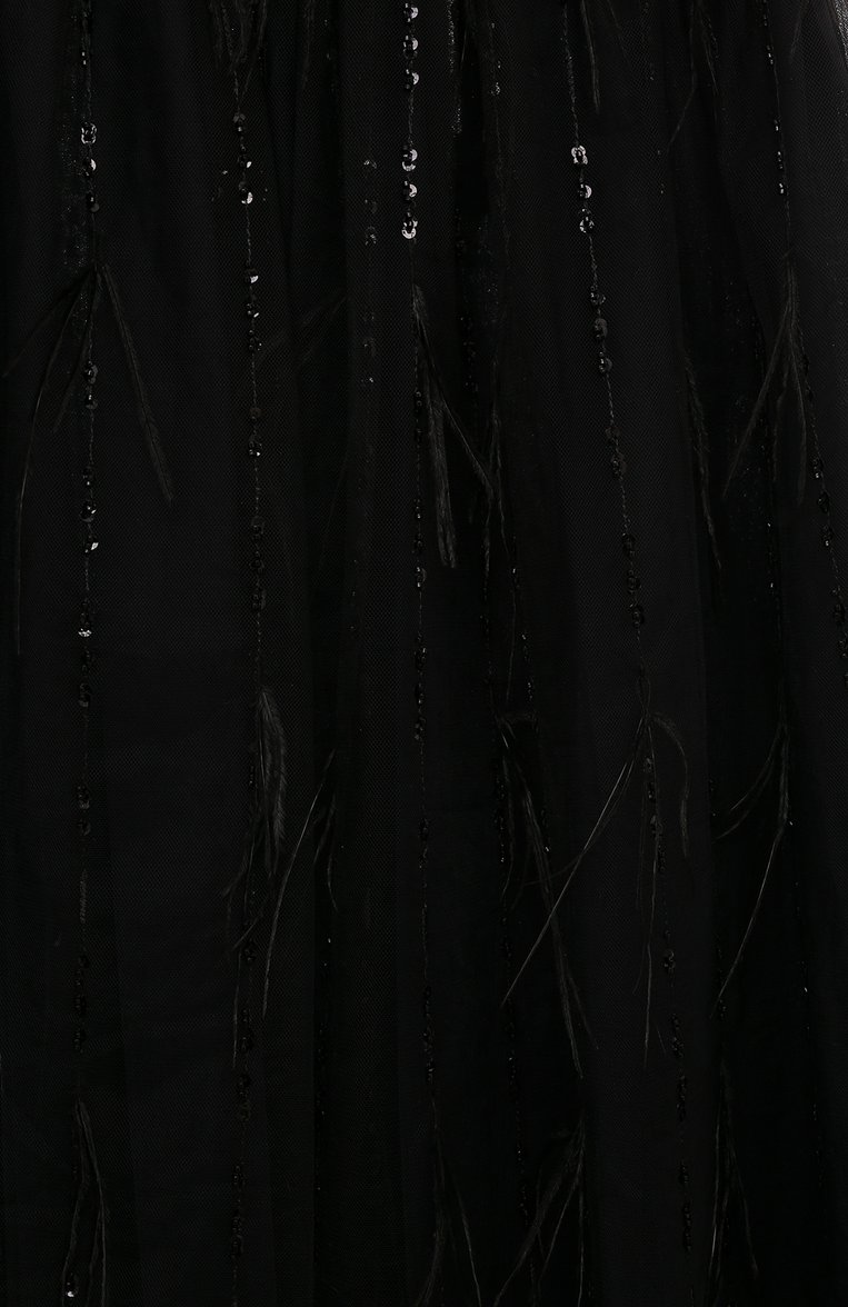 Детская юбка DESIGNERS CAT черного цвета, арт. 100000K01001271/KIKN0S SKIRT/14A-16A | Фото 3 (Материал внешний: Синтетический материал; Нос: Не проставлено; Материал подклада: Хлопок; Случай: Вечерний; Ростовка одежда: 16 лет | 164 см)