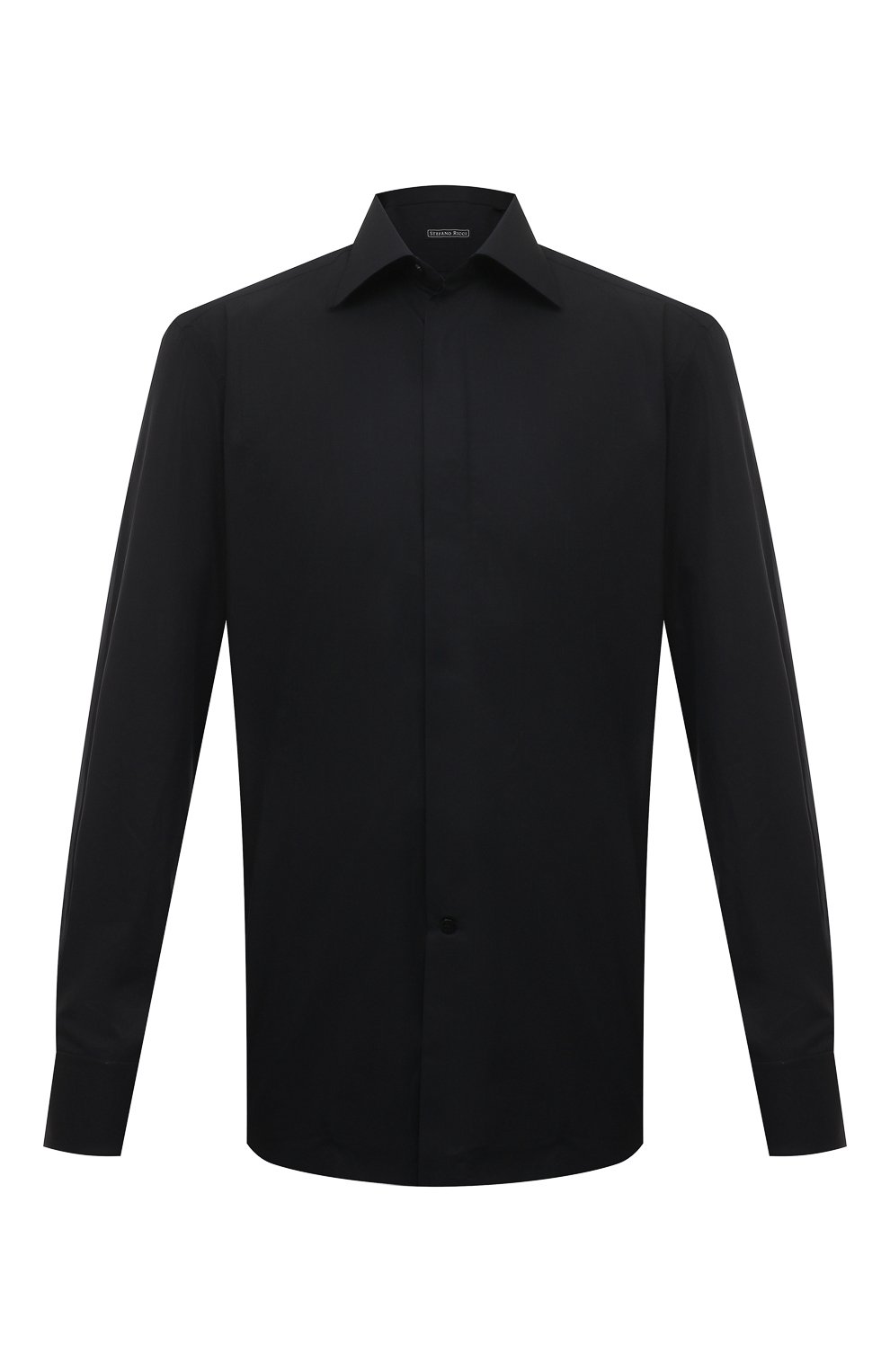 Хлопковая сорочка STEFANO RICCI черного цвета по цене 95050 руб., арт. MC003792/L1250, фото 1 Хлопковая сорочка STEFANO RICCI, арт. MC003792/L1250, фото 1