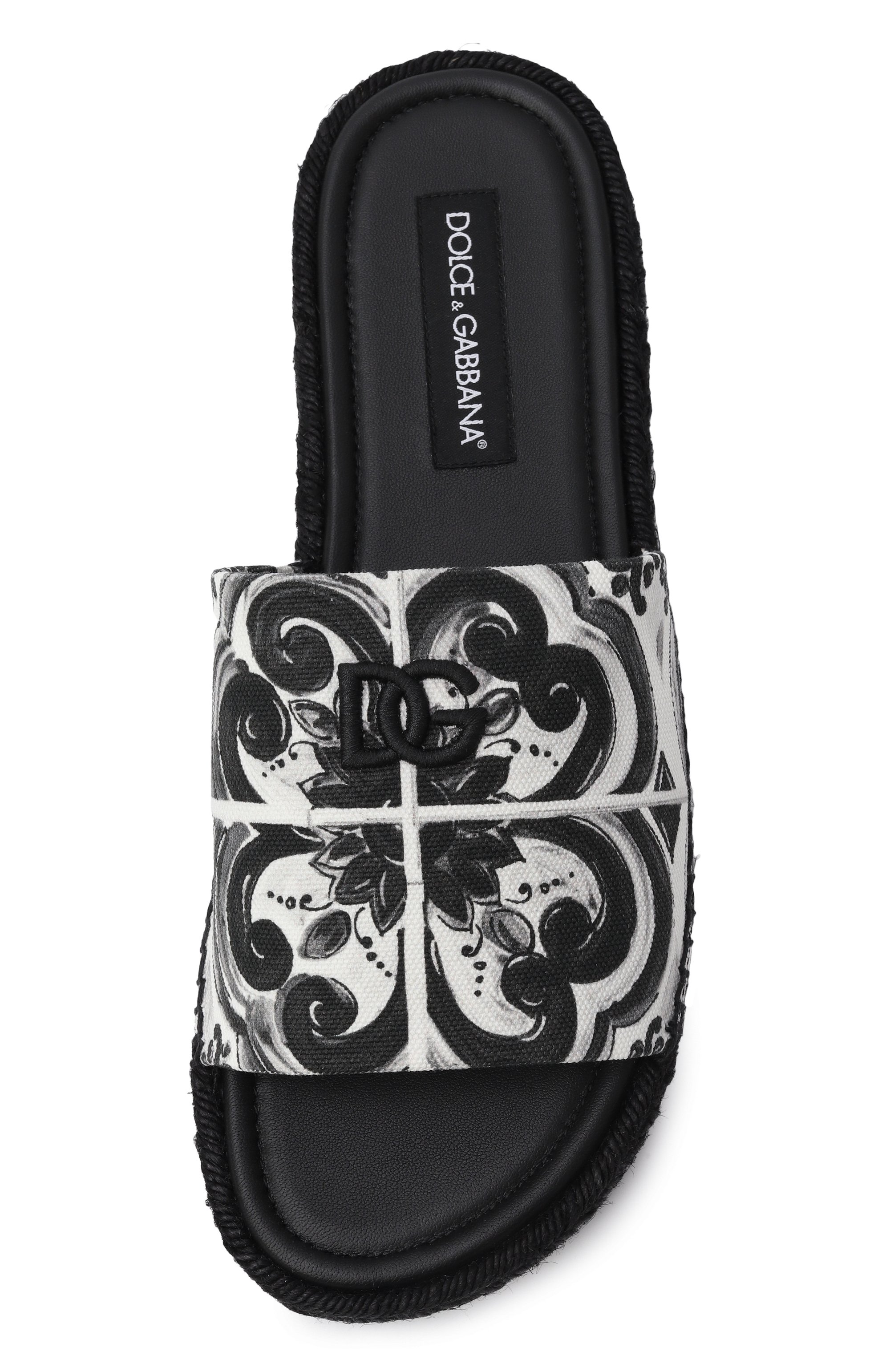 Комбинированные шлепанцы DOLCE & GABBANA, арт. A80544/AJ235, фото 6
