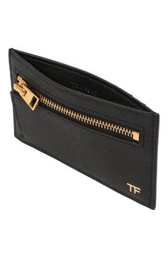 Мужской кожаный футляр для кредитных карт TOM FORD черного цвета, арт. YM354-LCL081G | Фото 3 (Материал: Натуральная кожа; Материал сплава: Проставлено; Нос: Не проставлено)