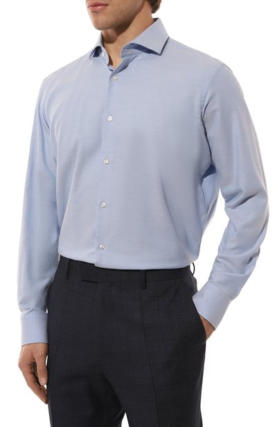 Сорочка из хлопка и кашемира BOSS, арт. 50527364, фото 3