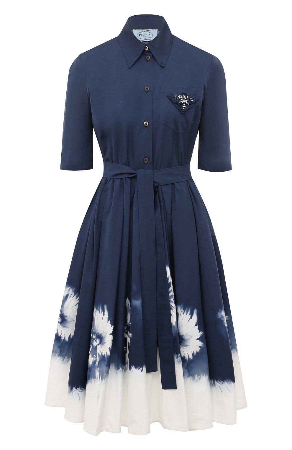 Хлопковое платье PRADA, арт. P3E24R-1Y1V-F057L-211, фото 1