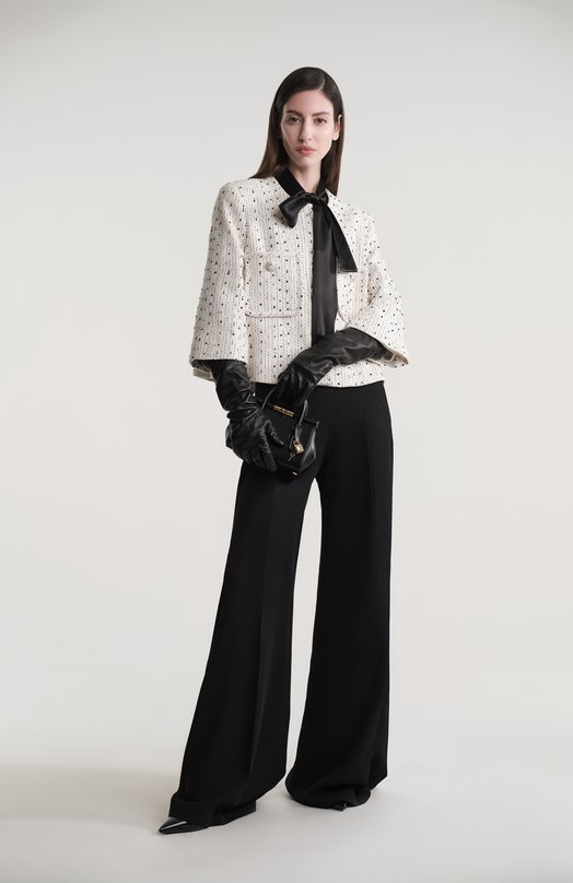 Атласная блузка Dolce & Gabbana F5P98T/FURAG Чёрный  F5P98T/FURAG Фото 7