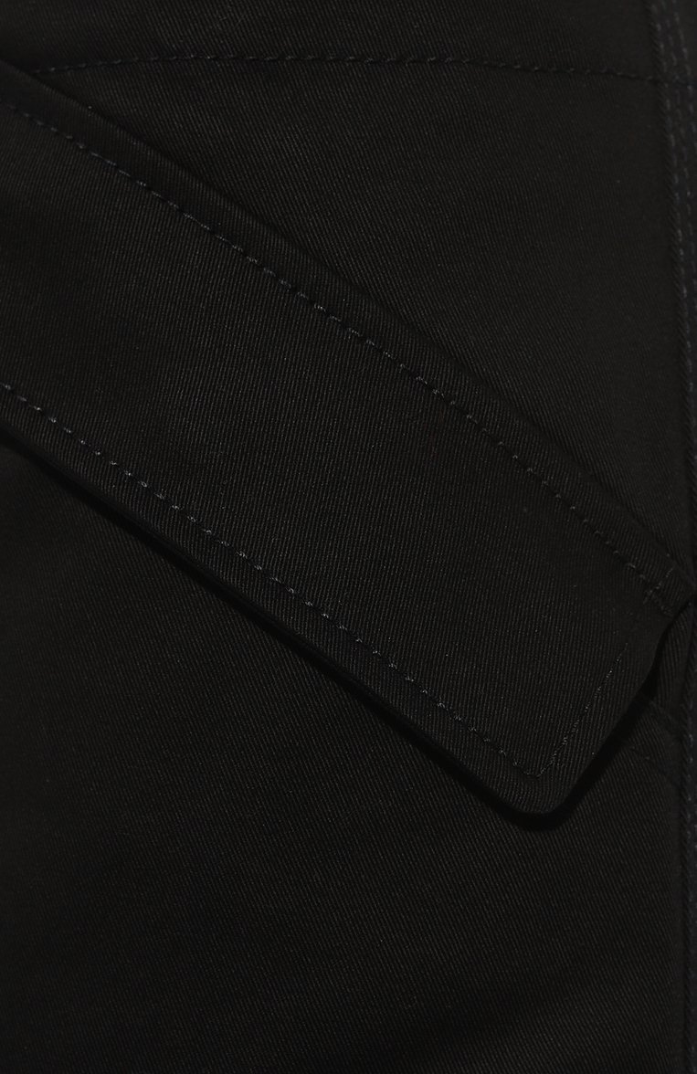 Мужские хлопковые брюки-карго MSGM черного цвета, арт. 3640MP14X/247105 | Фото 5 (Силуэт М (брюки): Карго; Случай: Повседневный; Стили: Гранж; Материал сплава: Проставлено; Нос: Не проставлено; Материал внешний: Хлопок)
