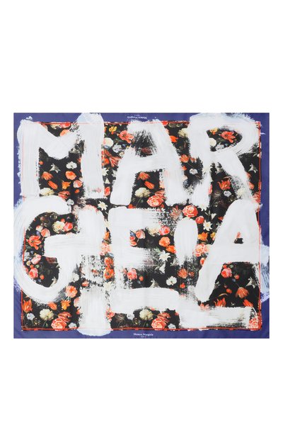 Шелковый платок MAISON MARGIELA черного цвета по цене 93050 руб., арт. S51TF0050/M36051, фото 4 Шелковый платок MAISON MARGIELA, арт. S51TF0050/M36051, фото 4
