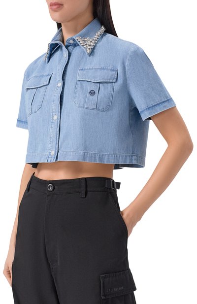 Джинсовая рубашка PHILIPP PLEIN, арт. SAFC WDP0079 PDE039N, фото 3
