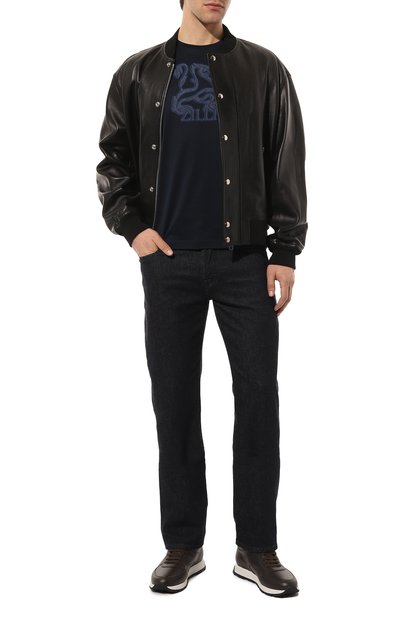 Хлопковая футболка ZILLI, арт. MBZ-NT530-GRIF1/MC01, фото 2