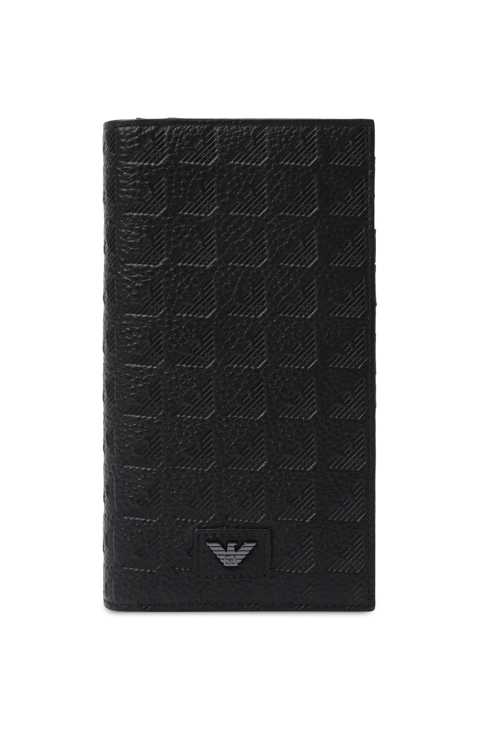 Кожаное портмоне EMPORIO ARMANI черного цвета по цене 28500 руб., арт. EM001742/AF14774, фото 1 Кожаное портмоне EMPORIO ARMANI, арт. EM001742/AF14774, фото 1