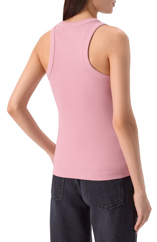 Хлопковая майка HUGO Blue 50508857 Розовый  50508857 Фото 4