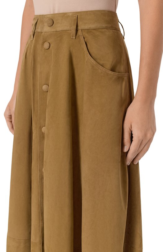 Замшевая юбка Petar Petrov F25LR21/SUEDE Бежевый  F25LR21/SUEDE Фото 5
