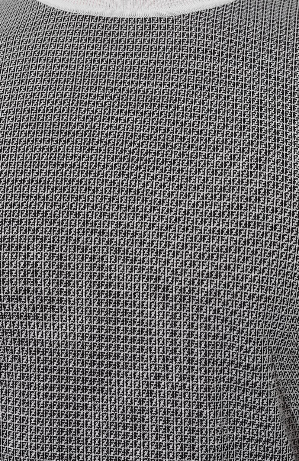 Шерстяная водолазка FENDI черно-белого цвета по цене 79150 руб., арт. FZY458/AH3C/F05WL, фото 5 Шерстяная водолазка FENDI, арт. FZY458/AH3C/F05WL, фото 5