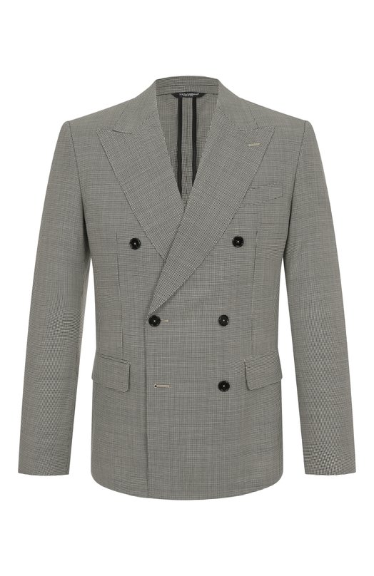 Шерстяной пиджак Dolce & Gabbana G2QS7T/FQ20I Серый G2QS7T/FQ20I