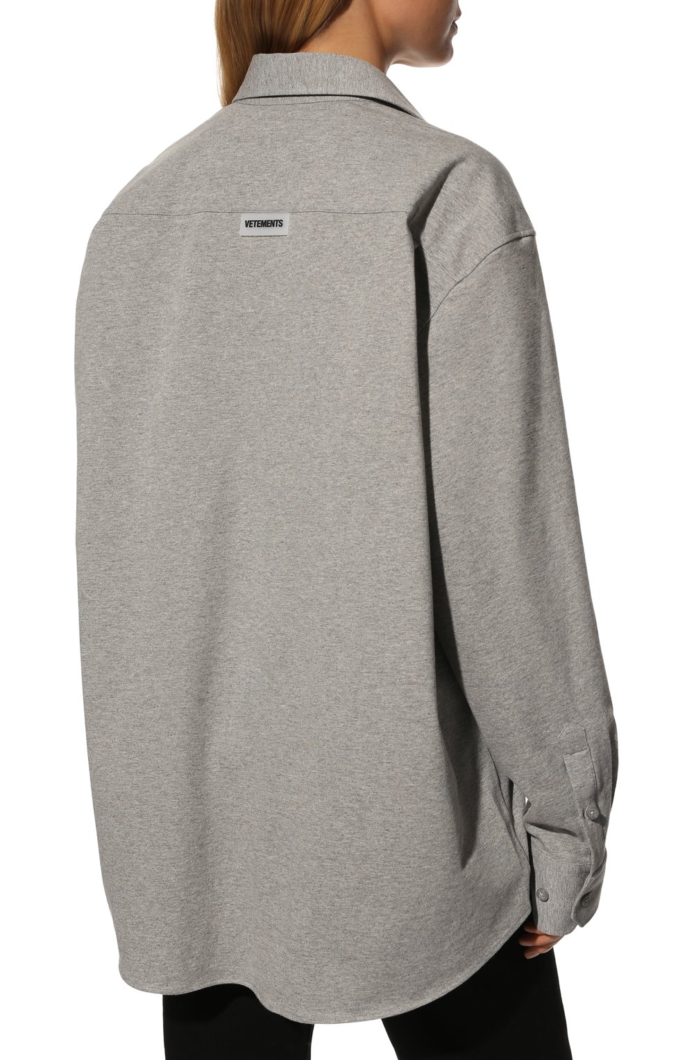 Хлопковая рубашка VETEMENTS, арт. UA53SH100G 1602/W, фото 4