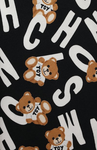 Хлопковые легинсы MOSCHINO, арт. HDP04X/LBBB8/4-8, фото 3