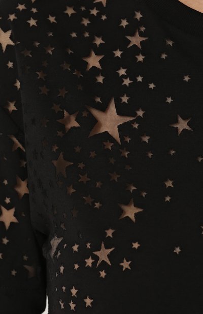 Футболка с прозрачными вставками в виде звезд STELLA MCCARTNEY, арт. 342365/SJW35, фото 5