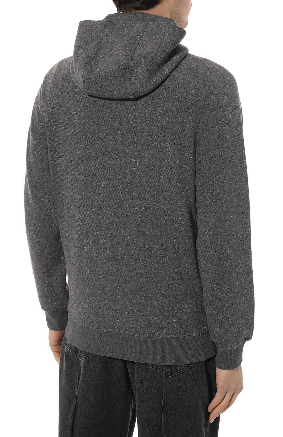 Толстовка из хлопка и шелка BRUNELLO CUCINELLI, арт. MTU22B2224, фото 4