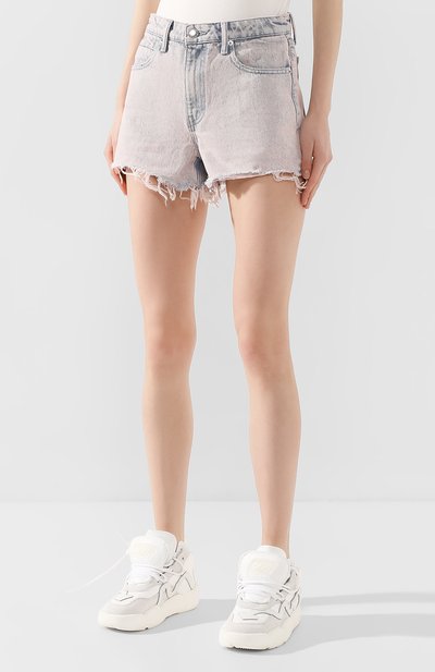 Джинсовые шорты ALEXANDER WANG розового цвета по цене 25150 руб., арт. 4DC1204552, фото 3 Джинсовые шорты ALEXANDER WANG, арт. 4DC1204552, фото 3