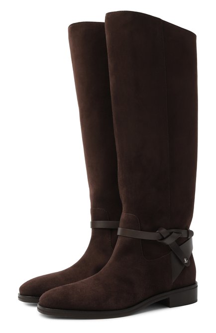 Женские замшевые сапоги lawton JIMMY CHOO, арт. LAWT0N KB FLAT/ALR