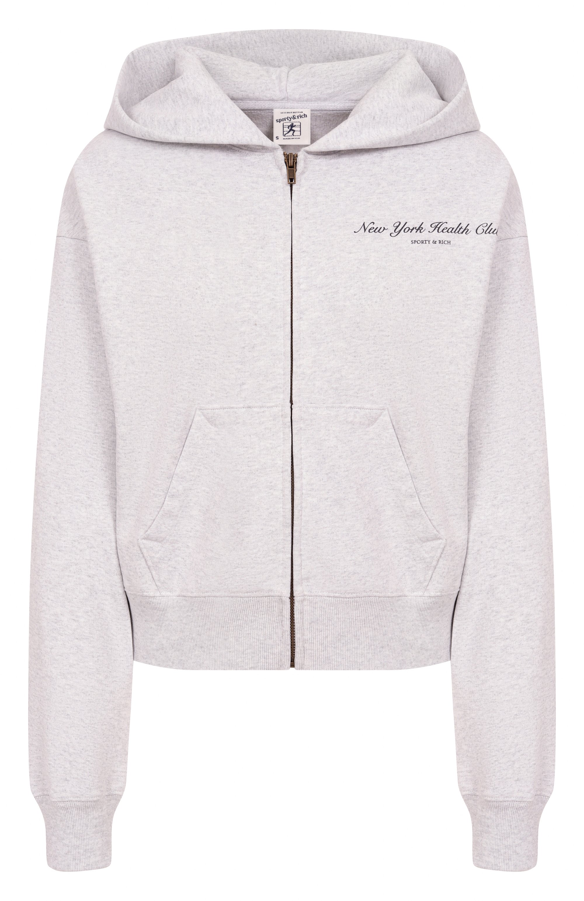 Хлопковая толстовка SPORTY AND RICH, арт. ST068602043GY03, фото 1