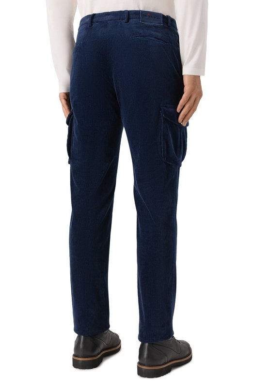 Вельветовые брюки-карго Kiton UFPPCAK0105H02 Синий  UFPPCAK0105H02 Фото 4