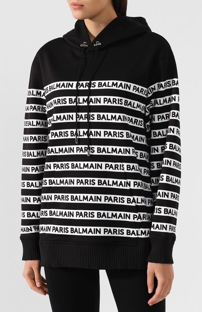 Хлопковый пуловер BALMAIN, арт. RF13751/I076, фото 3