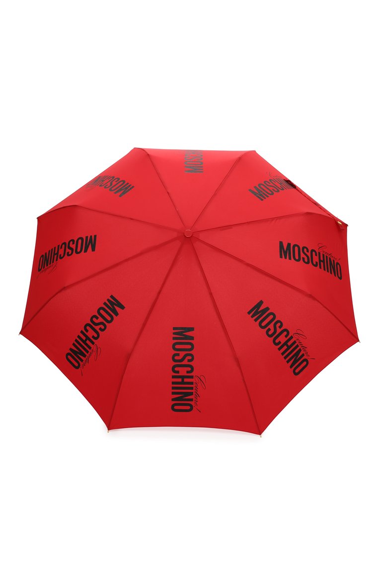 Женский складной зонт MOSCHINO красного цвета, арт. 8730-0PENCL0SE | Фото 1 (Материал: Металл, Текстиль, Синтетический материал; Региональные огранич�ения белый список (Axapta Mercury): Не проставлено; Нос: Не проставлено)