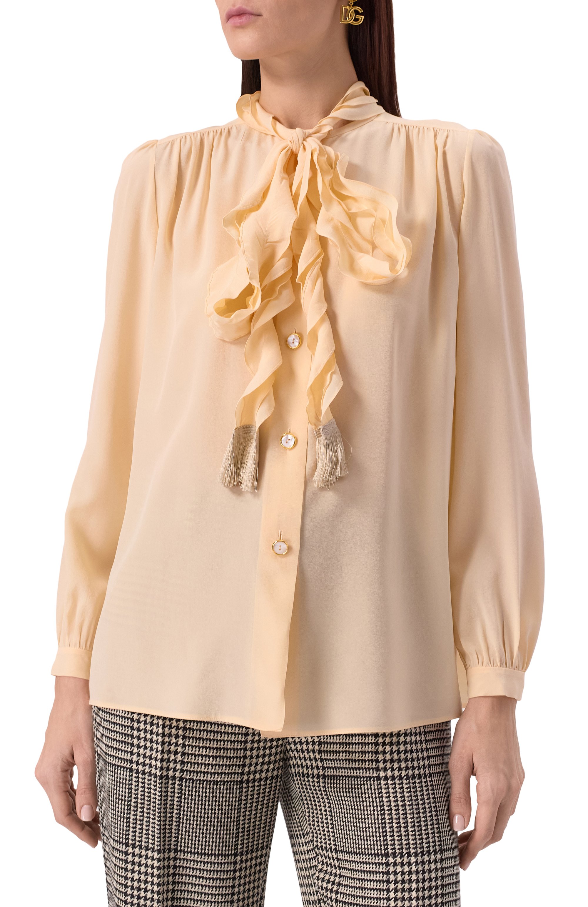 Шелковая блузка VALENTINO, арт. 6B3AB77590F, фото 3