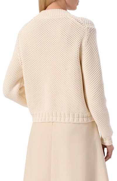 Хлопковый кардиган GRAN SASSO кремового цвета по цене 46500 руб., арт. 10225/18425, фото 4 Хлопковый кардиган GRAN SASSO, арт. 10225/18425, фото 4