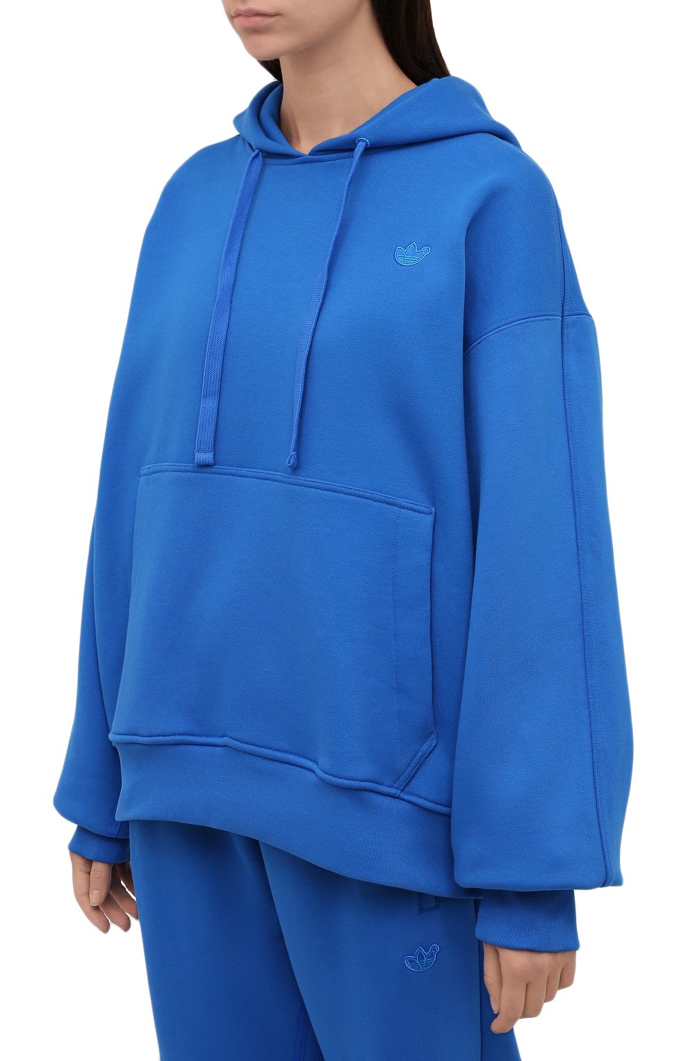 Хлопковое худи ADIDAS ORIGINALS синего цвета по цене 12300 руб., арт. H33459, фото 3 Хлопковое худи ADIDAS ORIGINALS, арт. H33459, фото 3