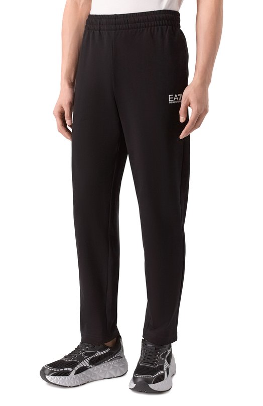 Хлопковые брюки EA7 8NPP65/PJVRZ Чёрный  8NPP65/PJVRZ Фото 3