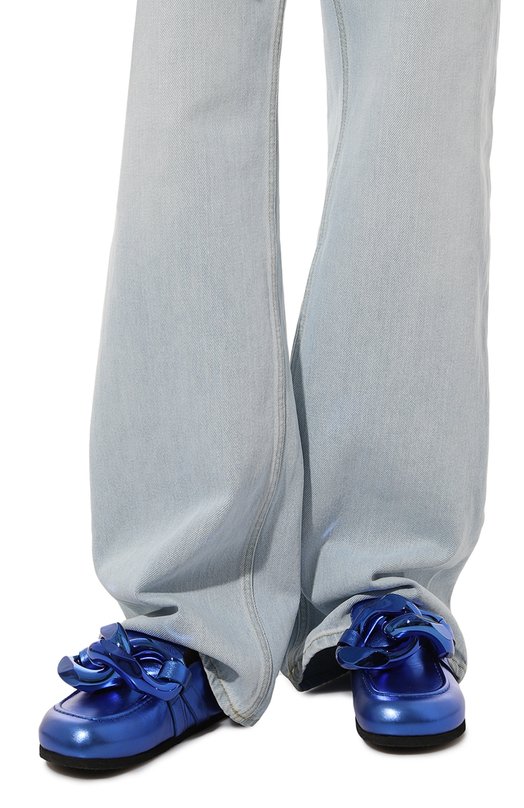 Кожаные сабо Chain JW Anderson Синий, фото 3