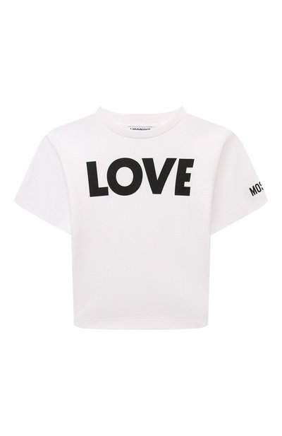 Хлопковая футболка MOSCHINO, арт. HDM06H/LAA40/4-8