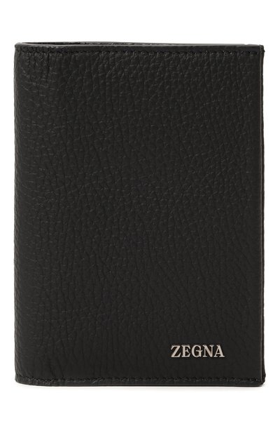 Мужской кожаная обложка для паспорта ZEGNA, арт. LHCVM/E1801Z