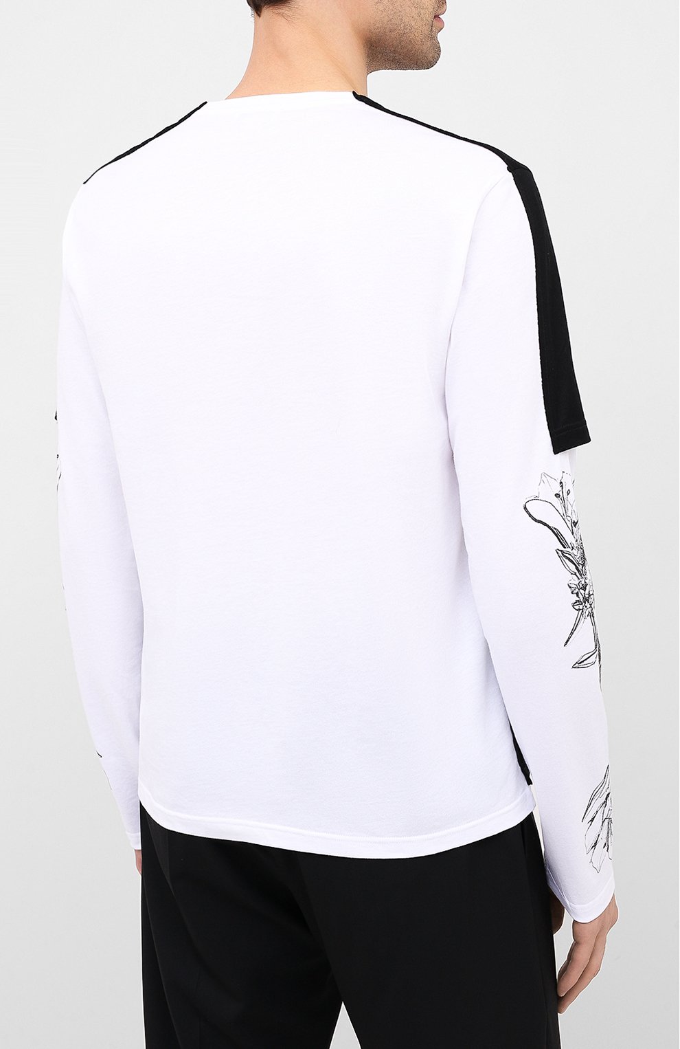 Хлопковый лонгслив ALEXANDER MCQUEEN, арт. 615286/QPZ66, фото 4