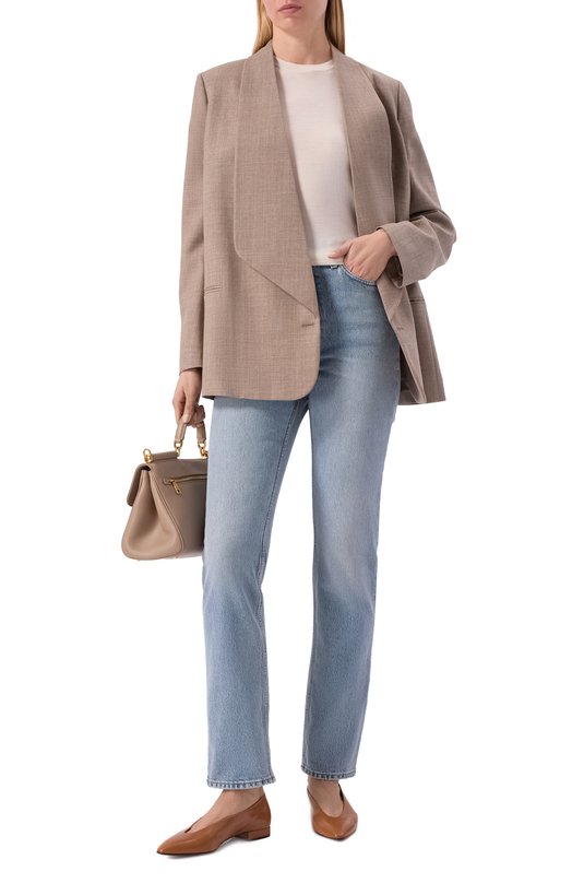 Кожаные балетки Rebecca Loro Piana FAN3737 Коричневый  FAN3737 Фото 3