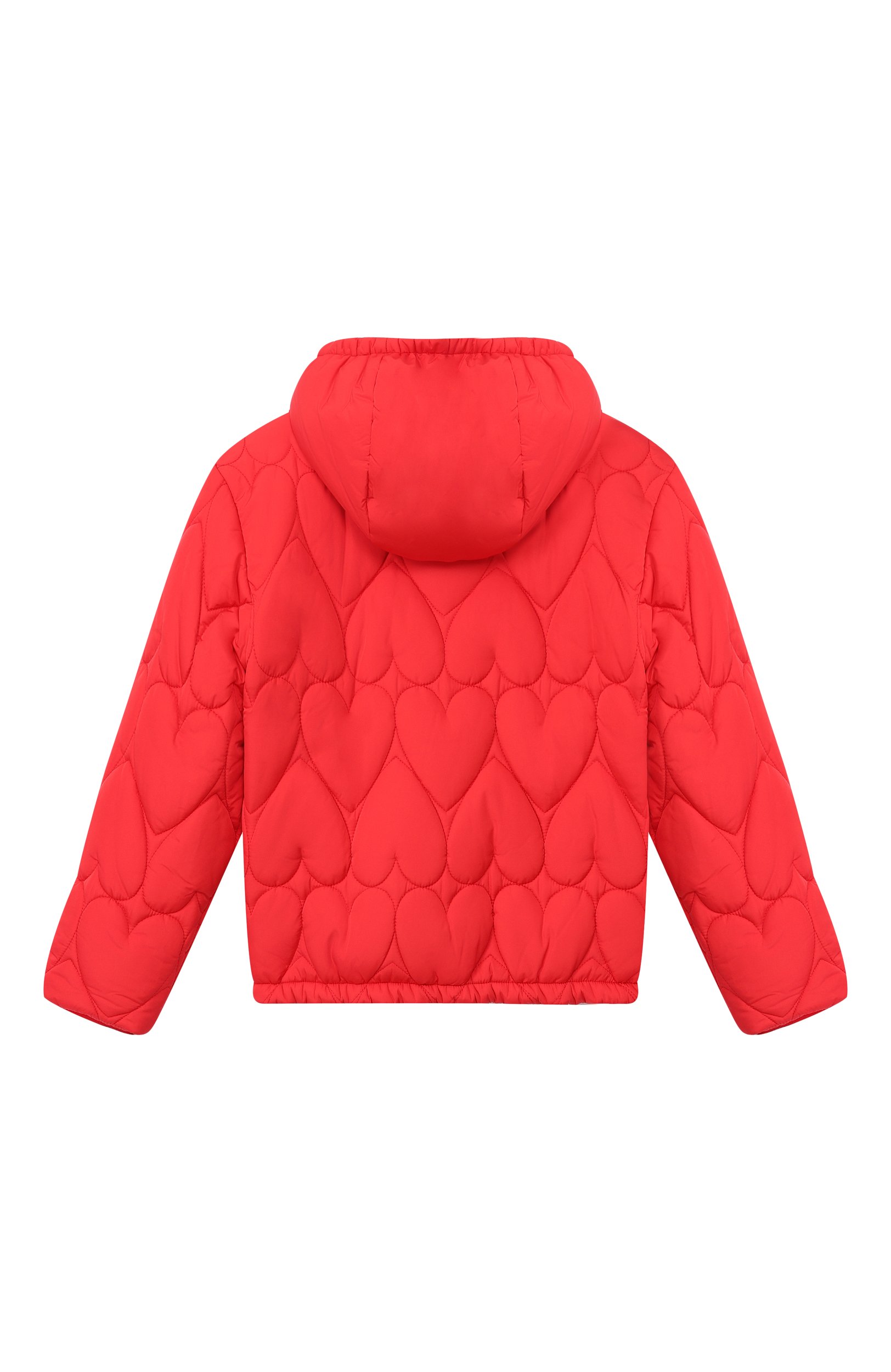 Утепленная куртка MOSCHINO красного цвета по цене 41750 руб., арт. HDS05A/L3AC7, фото 2 Утепленная куртка MOSCHINO, арт. HDS05A/L3AC7, фото 2