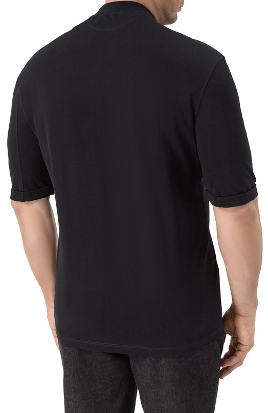 Хлопковая футболка Brunello Cucinelli M0B131396W Чёрный  M0B131396W Фото 4