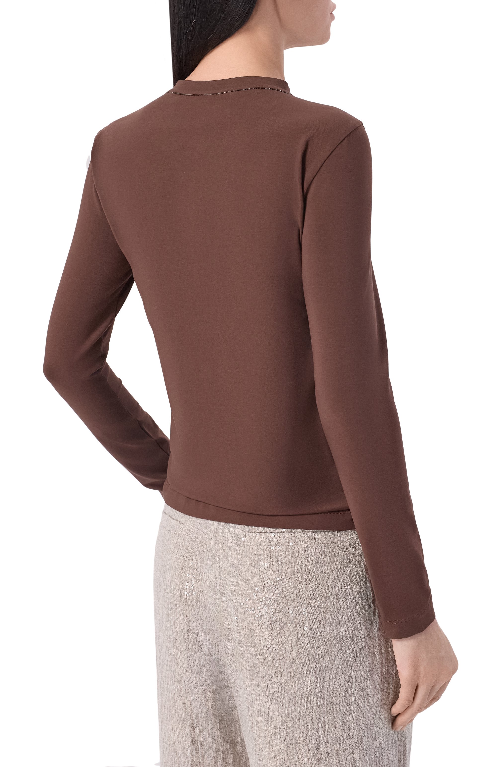 Хлопковый лонгслив BRUNELLO CUCINELLI, арт. MPT18B0107, фото 4