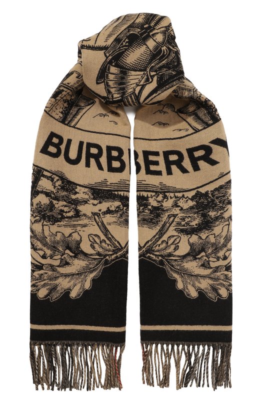 Кашемировый шарф Burberry 8073768 Бежевый 8073768
